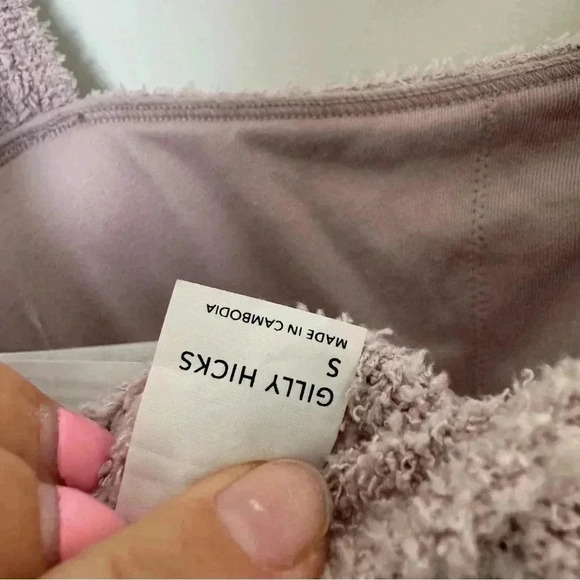 Gilly  hicks pink fuzzy bralette crop top S - Picture 4 of 4